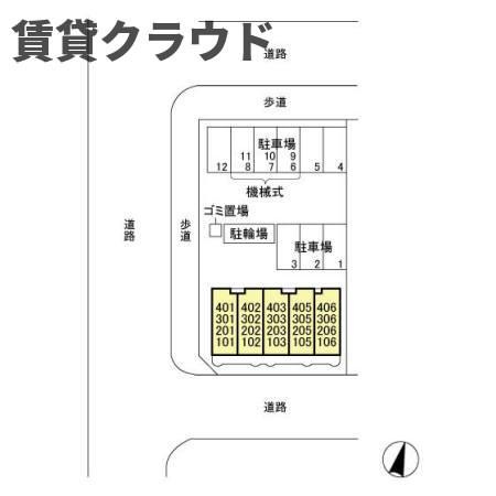 ハイツおゆみ野　Ⅰの区画図