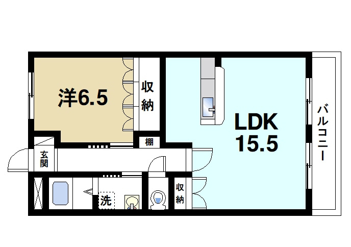 クレドール1番館の間取り