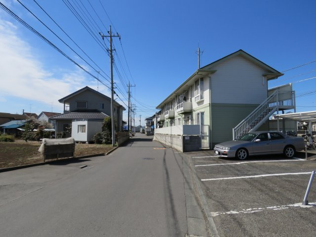 的場駅前タウンD棟の周辺