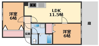 【間取り】 | アイディール久米