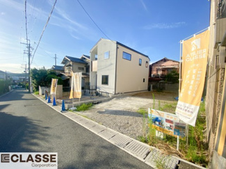 【前面道路含む現地写真】 | 宇治市木幡檜尾2区画B号地　売土地　建築条件無し