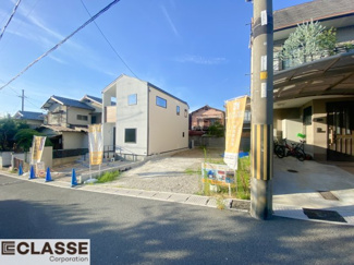 【前面道路含む現地写真】 | 宇治市木幡檜尾2区画B号地　売土地　建築条件無し