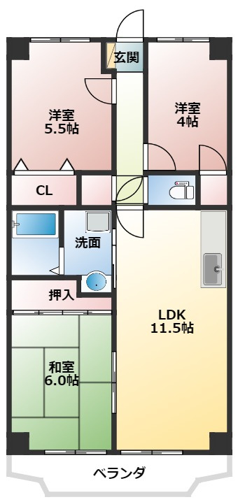 サンブリッジの間取り