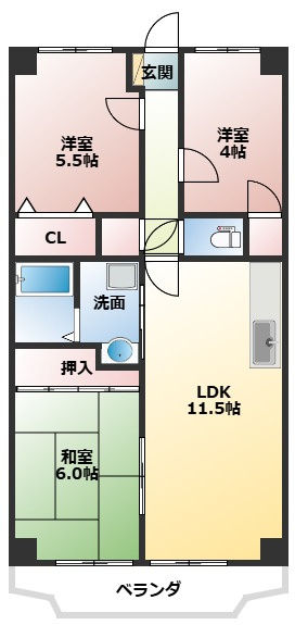 サンブリッジの間取り