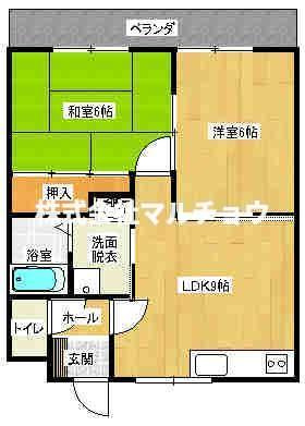 衣笠キャスルハイツの間取り