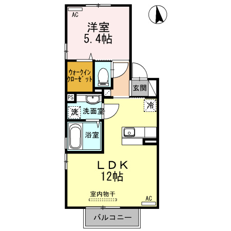 クレセントＩの間取り