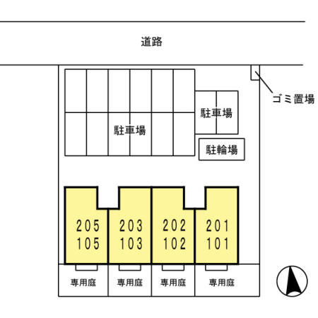 クレセントＩの区画図