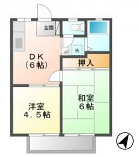 【間取り】 | ファミール佐藤 | 2DK
