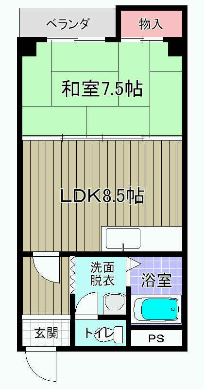 グランドハイツユタカⅠの外観
