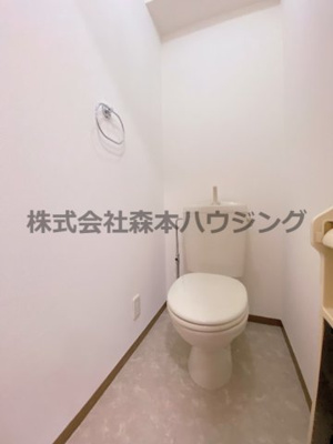 【トイレ】 | 　コスモコート東 | 落ち着いたトイレです