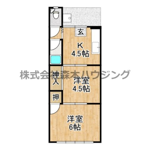 【間取り】 | 　緑町マンション