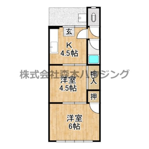 【間取り】 | 　緑町マンション