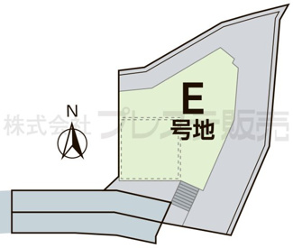 【間取り】 | 奈良市藤ノ木台１丁目の新築一戸建 全５区画 | E号地区画図