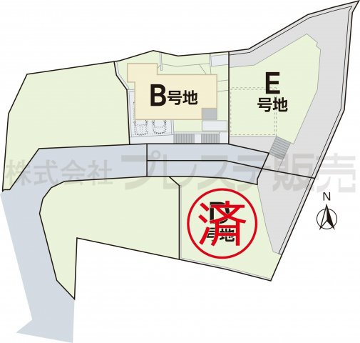 奈良市藤ノ木台１丁目の新築一戸建 全５区画の区画図|全体区画図