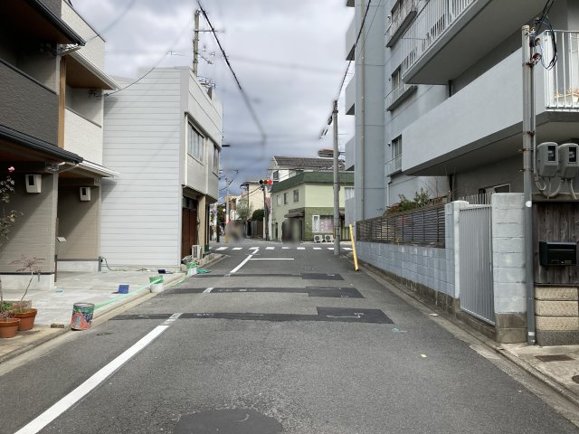 衣笠高橋町1号地の前面道路含む現地写真|前面道路含む現地写真です