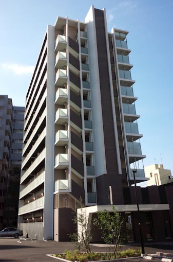久留米市野中町の賃貸マンションの外観|外はこのようになっています