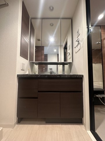 プレシス八丁堀リバーフロントの独立洗面台