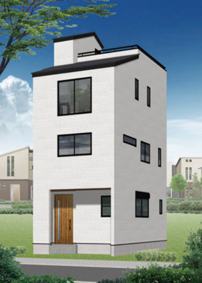 【外観パース】 | 江東区大島５丁目の新築戸建