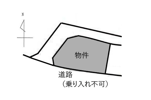 土地 粟野東５丁目の土地図|平面図