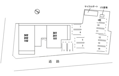 【区画図】 | ベレオ道後