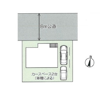坂戸市鎌倉町中古戸建の区画図