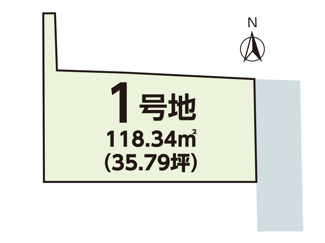 【間取り】 | １号地区画図