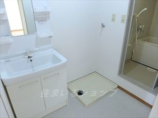 広島市安佐北区落合南２丁目のアパートの洗面所