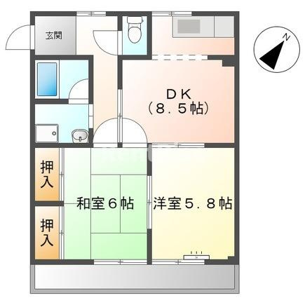 サンパレス尾崎の間取り|間取図