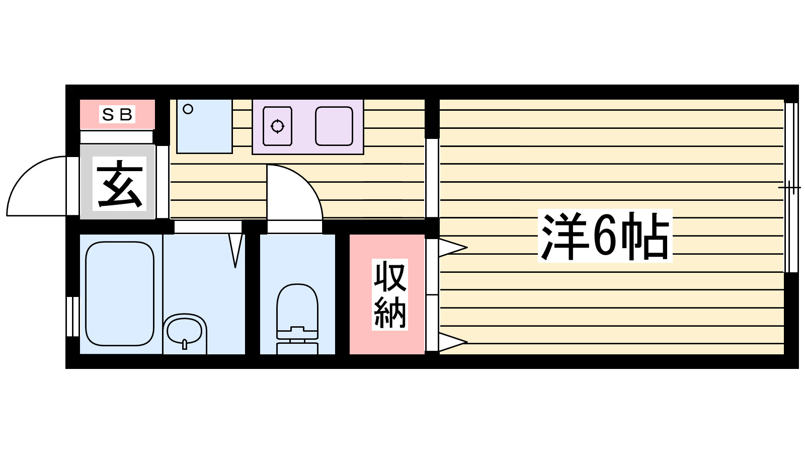 西舞子グリーンハウスの間取り