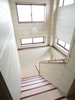 【その他共用部分】 | 睦マンション | 雨が降っても、ぬれない内階段式