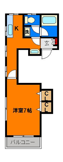 【間取り】 | 睦マンション | 経済的な都市ガス供給！