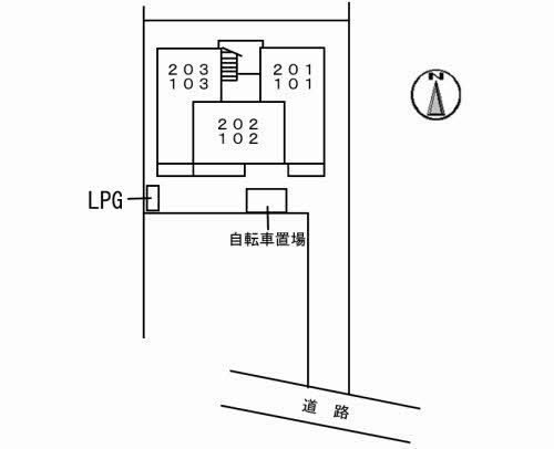 【区画図】シャーメゾン学南町
