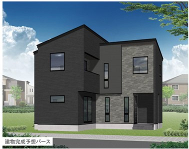 中央区上近江2丁目　新築戸建の外観パース