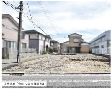 中央区上近江2丁目　新築戸建の前面道路含む現地写真