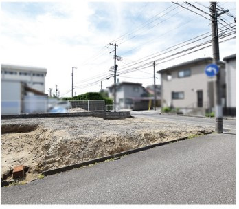 中央区上近江2丁目　新築戸建の前面道路含む現地写真