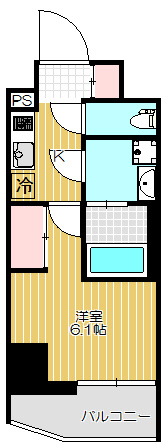 【間取り】 | ディームス品川戸越Ⅱ