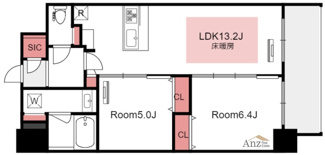 【間取り】 | アーバネックス南新町　中大江小学校区