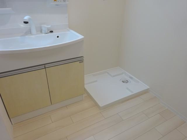 熊本市南区御幸笛田２丁目のアパートの洗面所