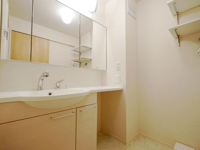 はなあずみの独立洗面台|コンパクトで使いやすい洗面所