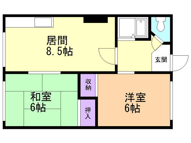 マンション城の間取り