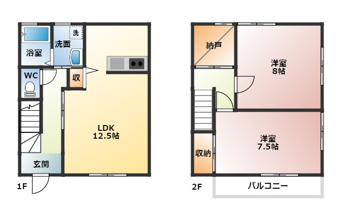 シャトーMMS　A棟の間取り