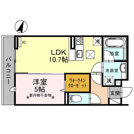 プランドール(富士見)の間取り