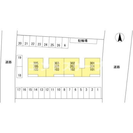 ＫＡＳＡＮＣＨＩの区画図|高崎、前橋、伊勢崎エリアのお部屋探しはエンドスケープまで！お客様の理想お聞かせ下さい♪
