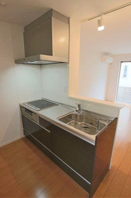 【キッチン】 | アルファ（吉田賃貸） | コンパクトなキッチンで掃除もラクラク