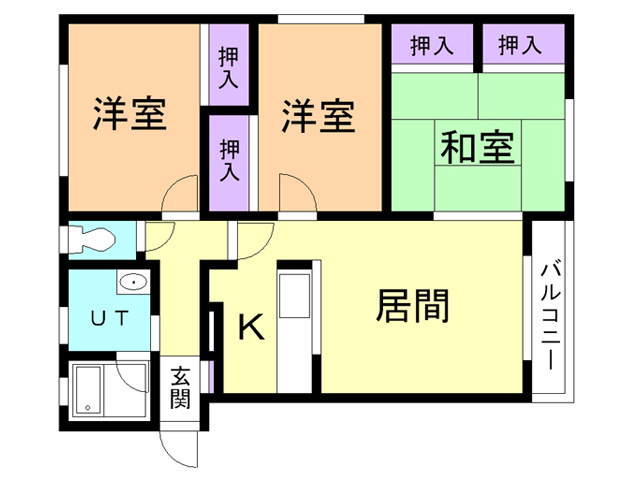 アラモードＳ・Ｋの間取り