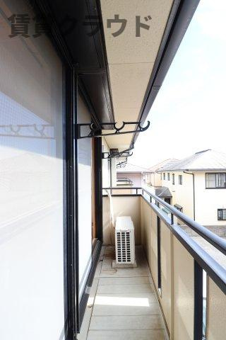 パークメゾン　Ａのバルコニー|洗濯物もよく乾きそうな、陽当たり良好なバルコニーです！