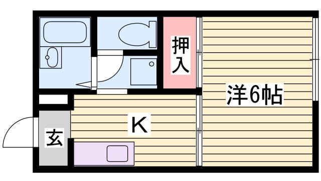 ヴィラカメリアＢ棟の間取り