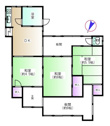 【間取り】 | 3DK・板間あり