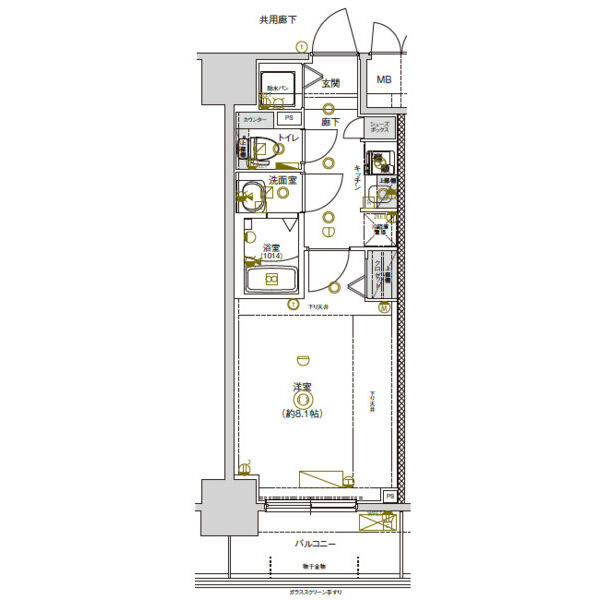 CREST TAPP新栄の間取り
