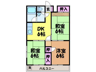 【間取り】 | 松山南ハイツ・